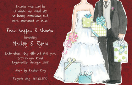 Awarding Couple Shower Invitations