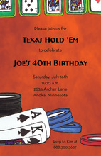 Texas Poker Game Invitations