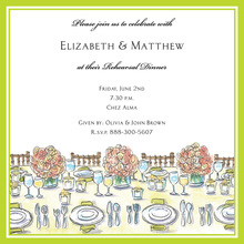 Outdoor Place Setting In Sky Blue Invites