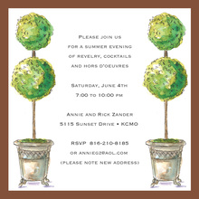 New House Plans Green Invitations