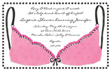 Ooh La La Lingerie Fuchsia Pink Invitations