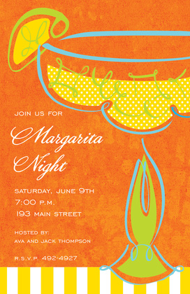 Freshly Orange Margarita Invitations