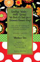 Mixed Modern Floral Invitations
