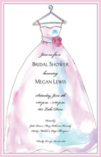 Fluttering Butterfly Dress Bridal Shower Invitations