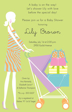 Stack Baby Gifts Pregnant Shower Invitations