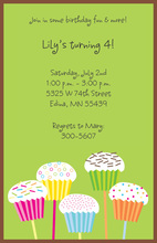 Lolly Cakes Invitation