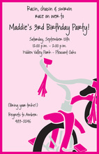 Pink Trike Invitation