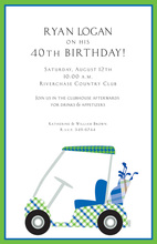 Golf Hole In One Invitation