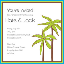 Two Simple Palm Square Invitations