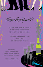 New Years Ankles Holiday Invitations
