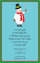 Tipsy Snowman Invitation