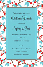 Modern Holiday Frostberries Invitation