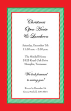 Modern Formal Traditional Classic Red Invitation