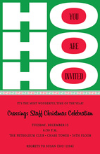 Scripting Ho Ho Ho Holiday Invitation