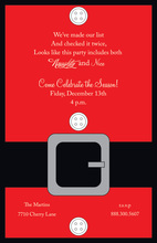 Traditional Red Santa's Suit Invitations