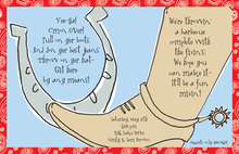 Worn Western Cowboy Boots Party Invites