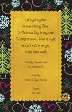 Hijinks Yellow Christmas Invitations