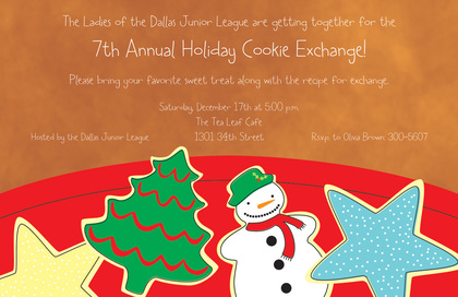 Specialty Cookies Holiday Invitations