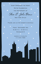 Spectacular City In Holiday Invitations