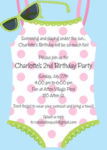 Pool Party Girls Invitation