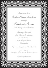 Cinder Silver Invitation