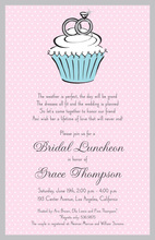 Classic Cupcake Engagement Rings Invitation