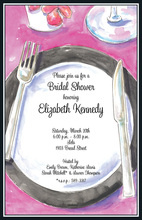 Spring Placesetting Bridal Luncheon Invites