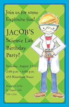 Smart Scientist Boy Invitations