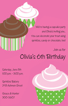 Lady Cupcake Invitation
