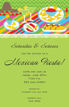 Colorful Mexican Place Setting Invitation