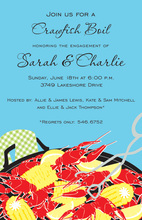 Seafood Crawfish Boil Party Invitations