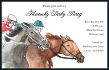 Kentucky Derby Luck Horse Shoe Invitations