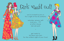 Pretty Cocktail Girls Night Out Invitations