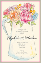 Watercolor Flower Pitcher Invitations