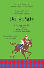 Kentucky Derby Luck Horse Shoe Invitations