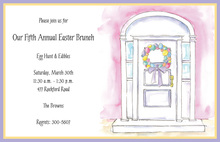Ribbonned Easter Chicks Invitation
