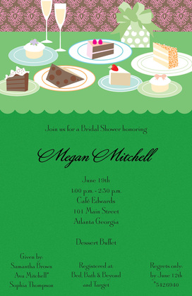 Festive Dessert Table Invitations