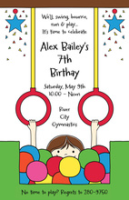 Gym Dandy Kids Birthday Invitations