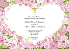 Butterflies and Pink Heart Balloons Invitations