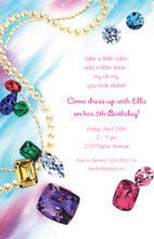 Sparkling Jewelry Gemstone Invitations