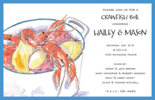 Classy Boiled Crawfish Invitations