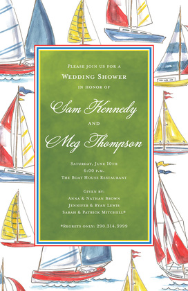 Classic Sailing Themed Invitations