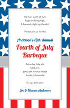 American Flag Arch Invitation