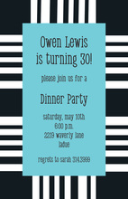 Large Bar Code Party Invitations