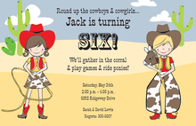 Cowboy Party Invitations