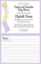 Rattle Madness Baby Shower Invitations