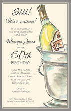 Elegant Wine Country Large Basin Party Invitations