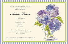 Classic Watercolor Hydrangeas Wedding Invitations