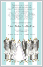 Charming Mint Wedding Bridesmaids Invitations