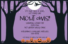 Night Spooks Halloween Invitation